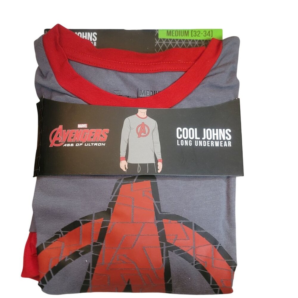 Marvel Avengers Age Of Ultron Medium 32 34 Cool Johns Long Underwear Shirt